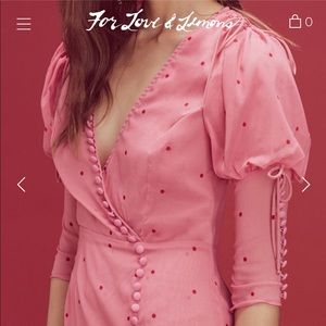 For Love & Lemons Rosie Button Mini Dress